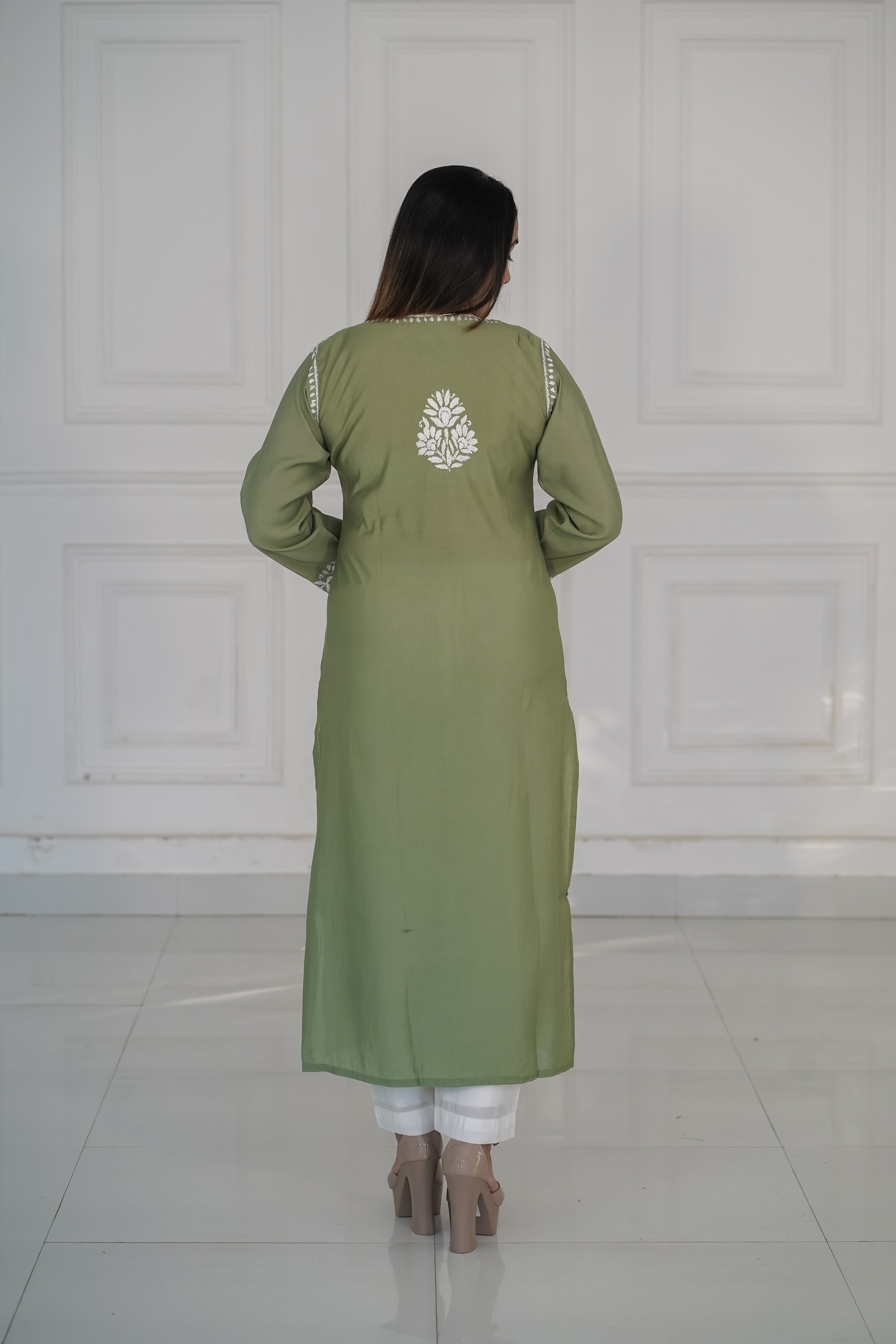 Sage Green Rayon Kurti