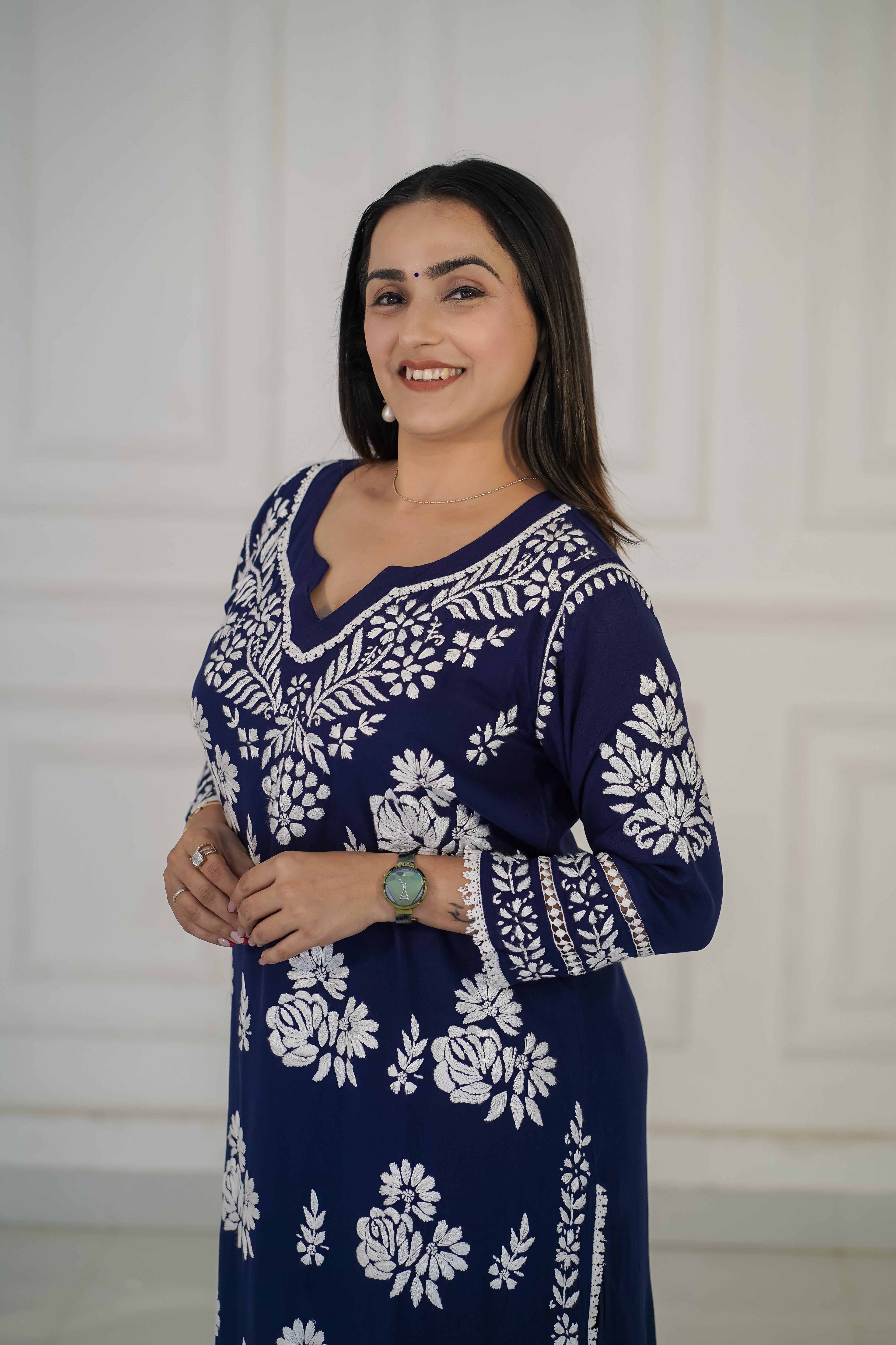 Rayon soft chikankari Plazzo Set