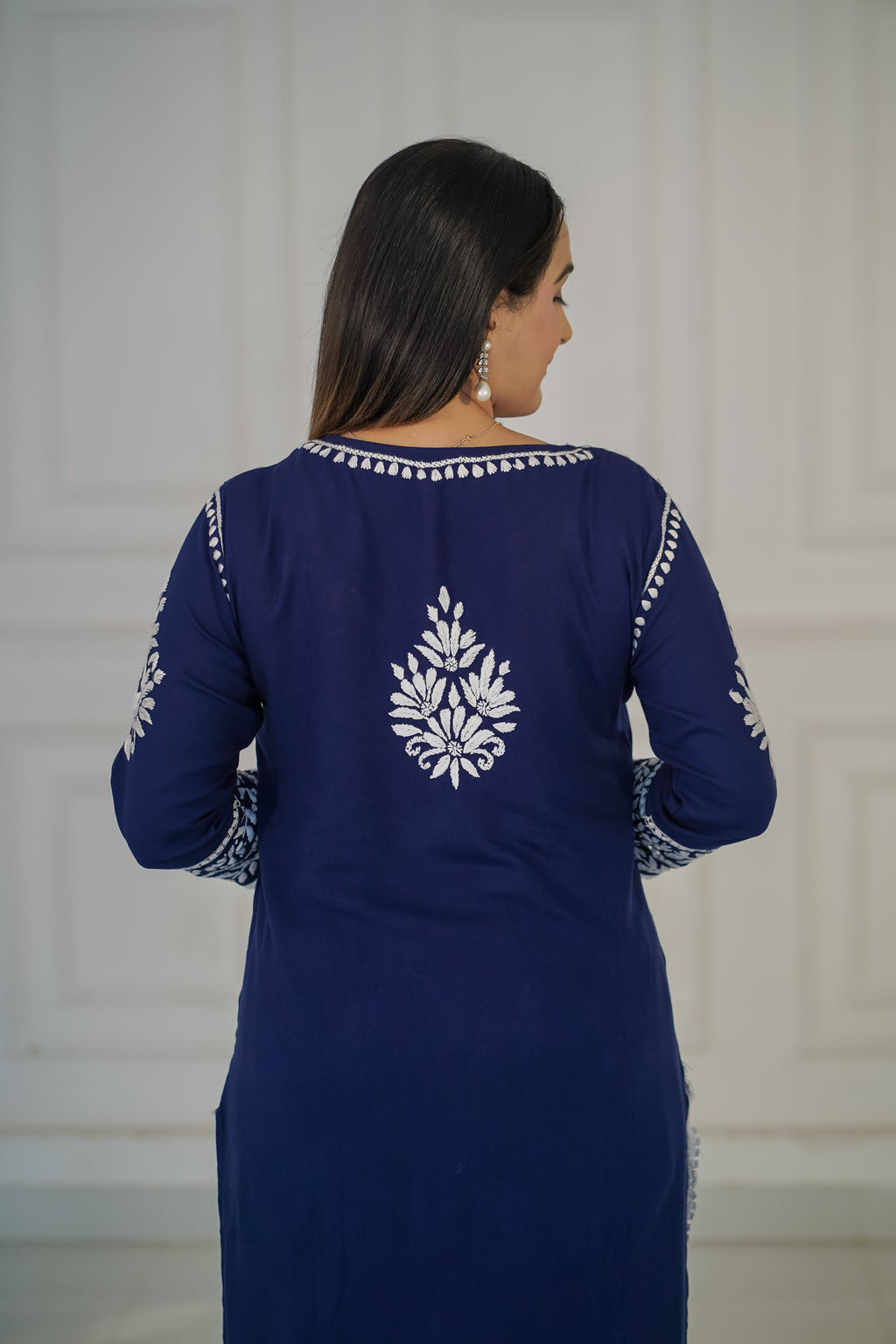 Rayon soft chikankari Plazzo Set