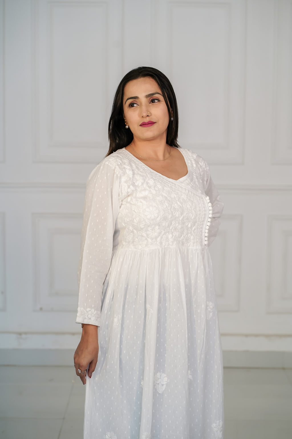 Dobby Cotton Angrakha Kurti