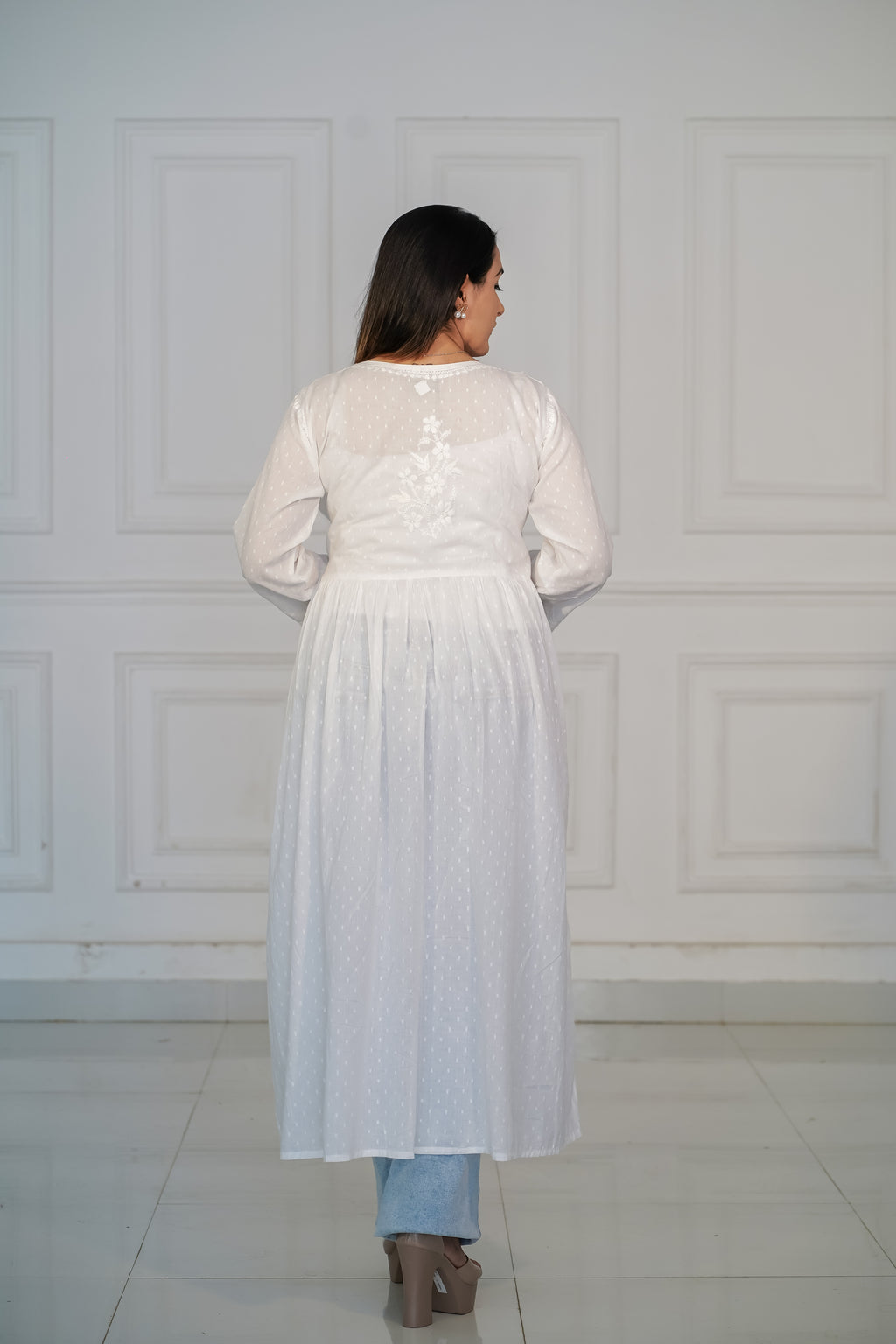 Dobby Cotton Angrakha Kurti