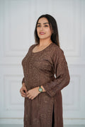 Viscose Long Kurti with 3D Chikankari