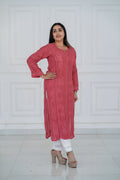 Peach Long Kurti