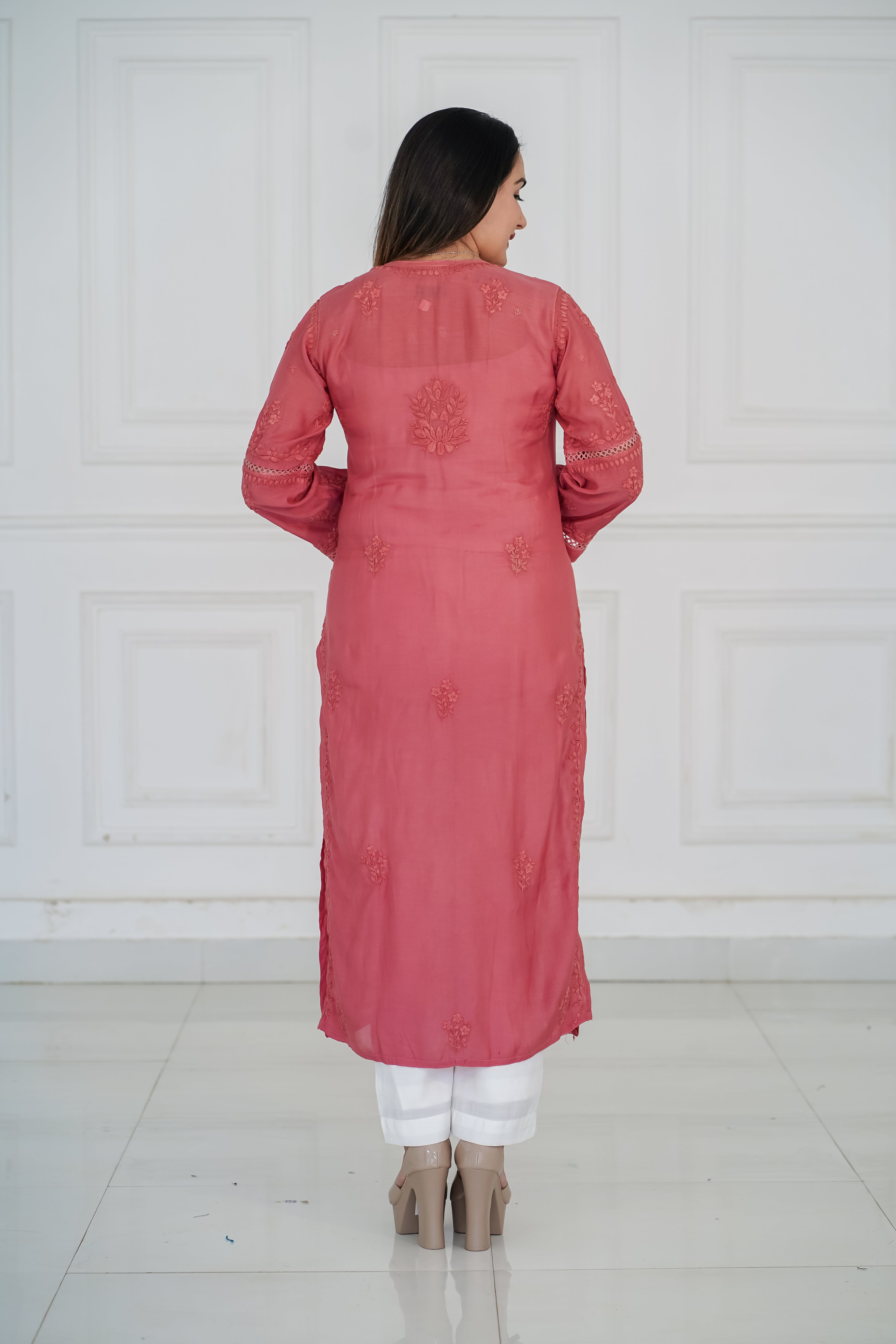 Peach Long Kurti