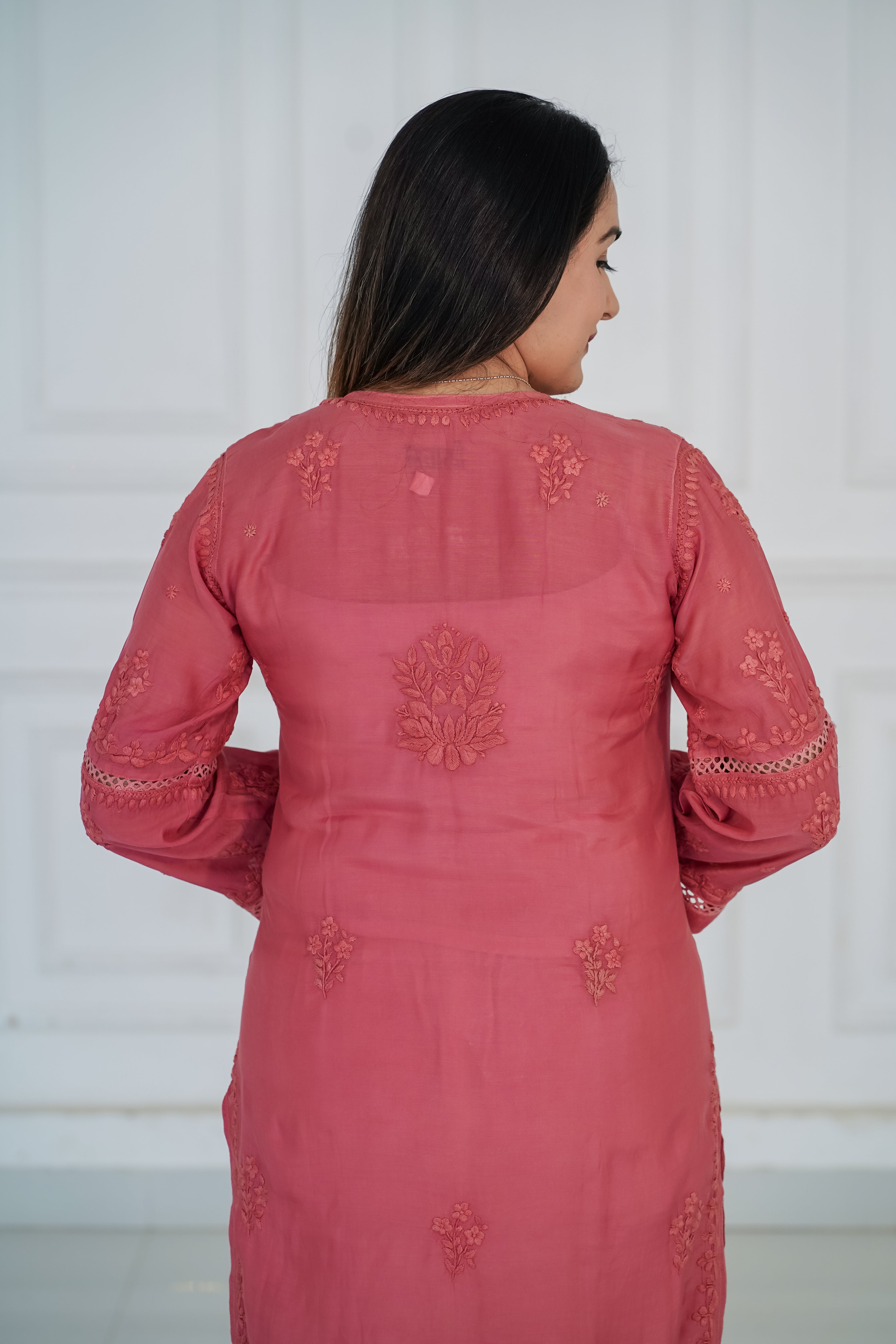 Peach Long Kurti