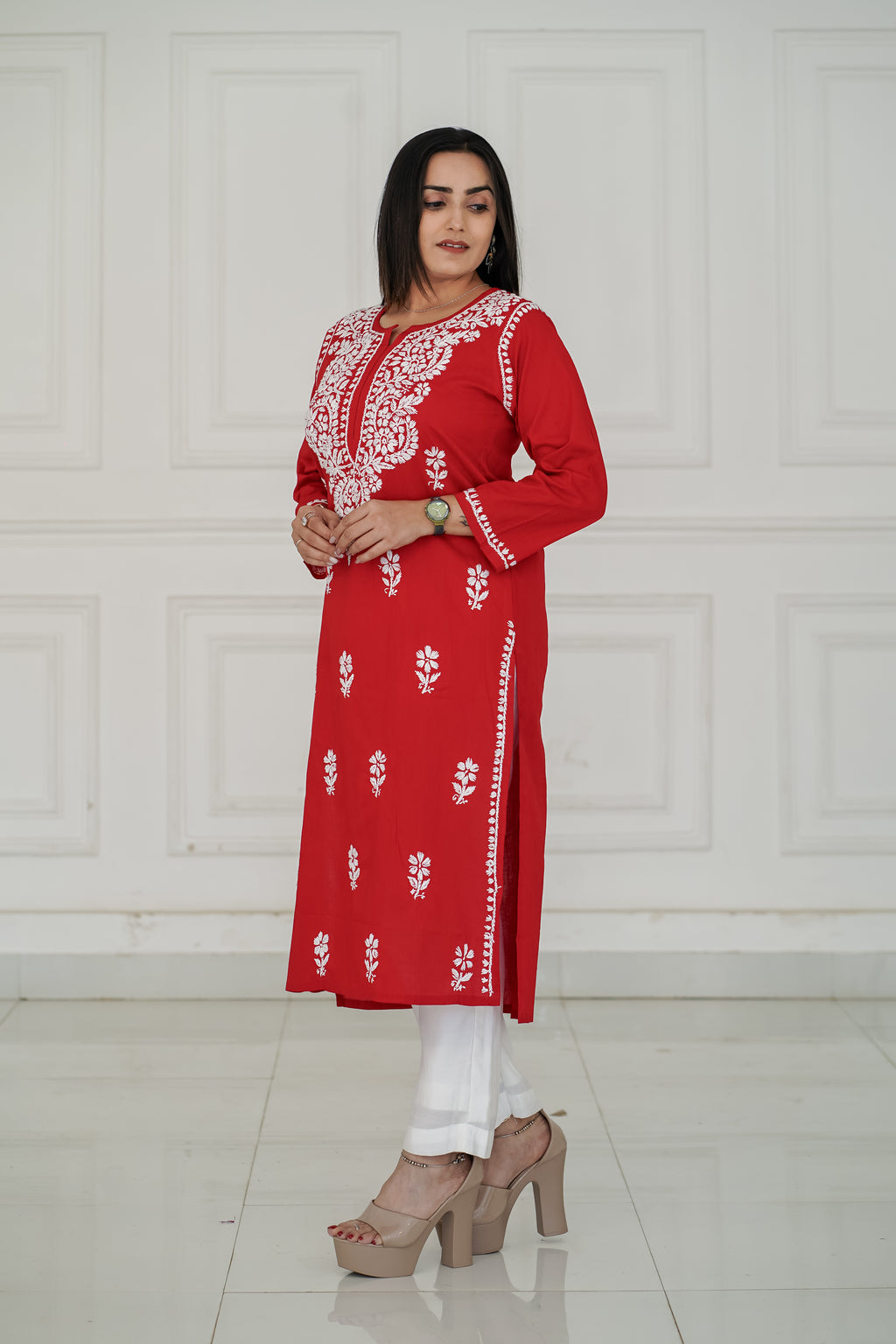 One Design, Six Colours pure cotton long kurties