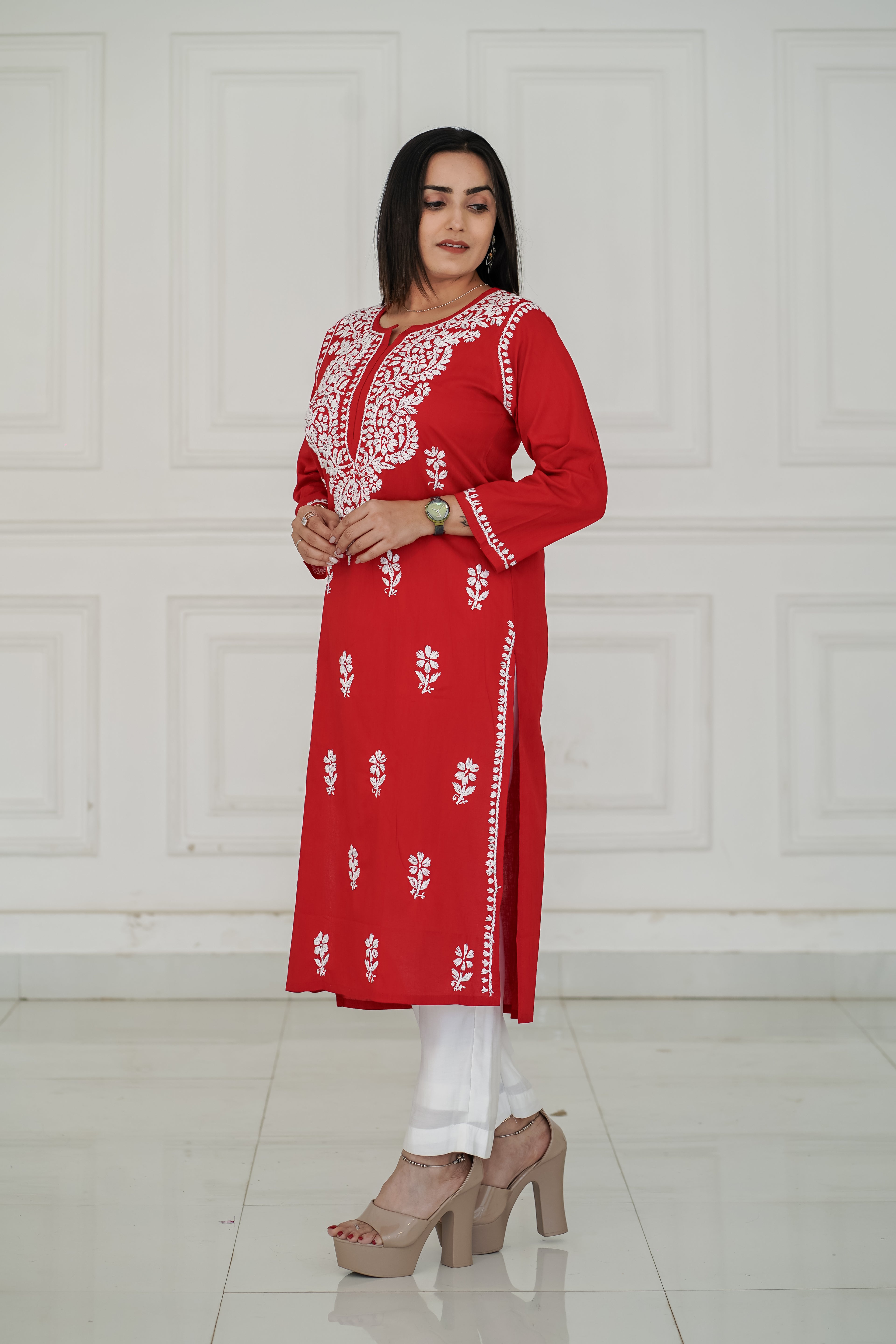 One Design, Six Colours pure cotton long kurties