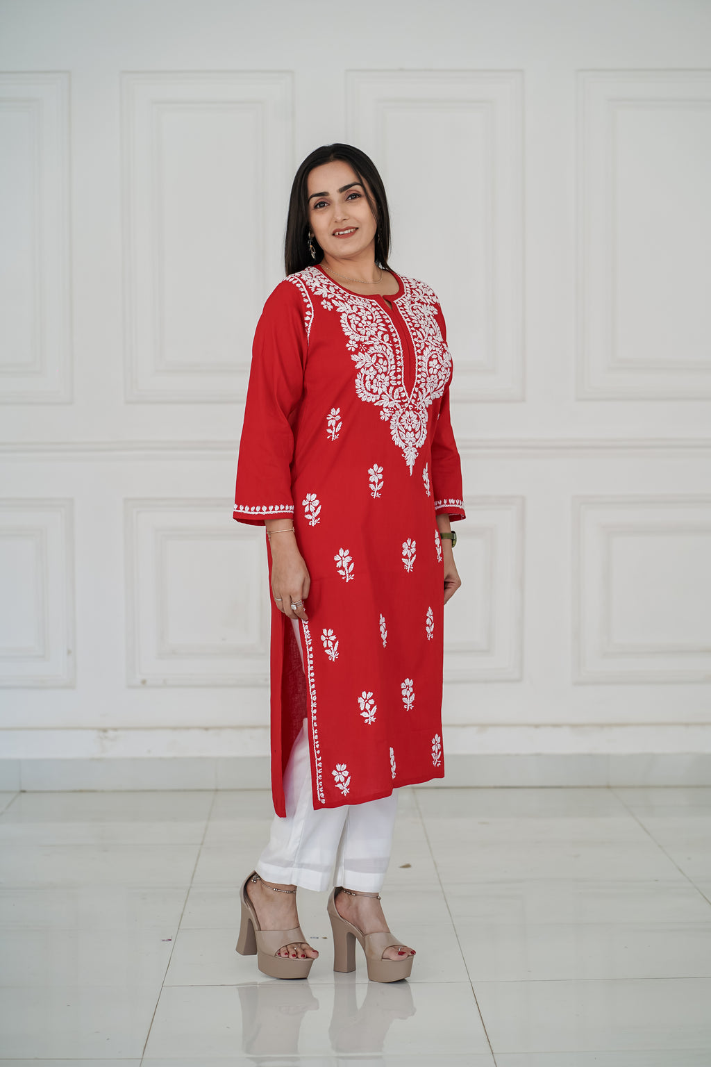 One Design, Six Colours pure cotton long kurties