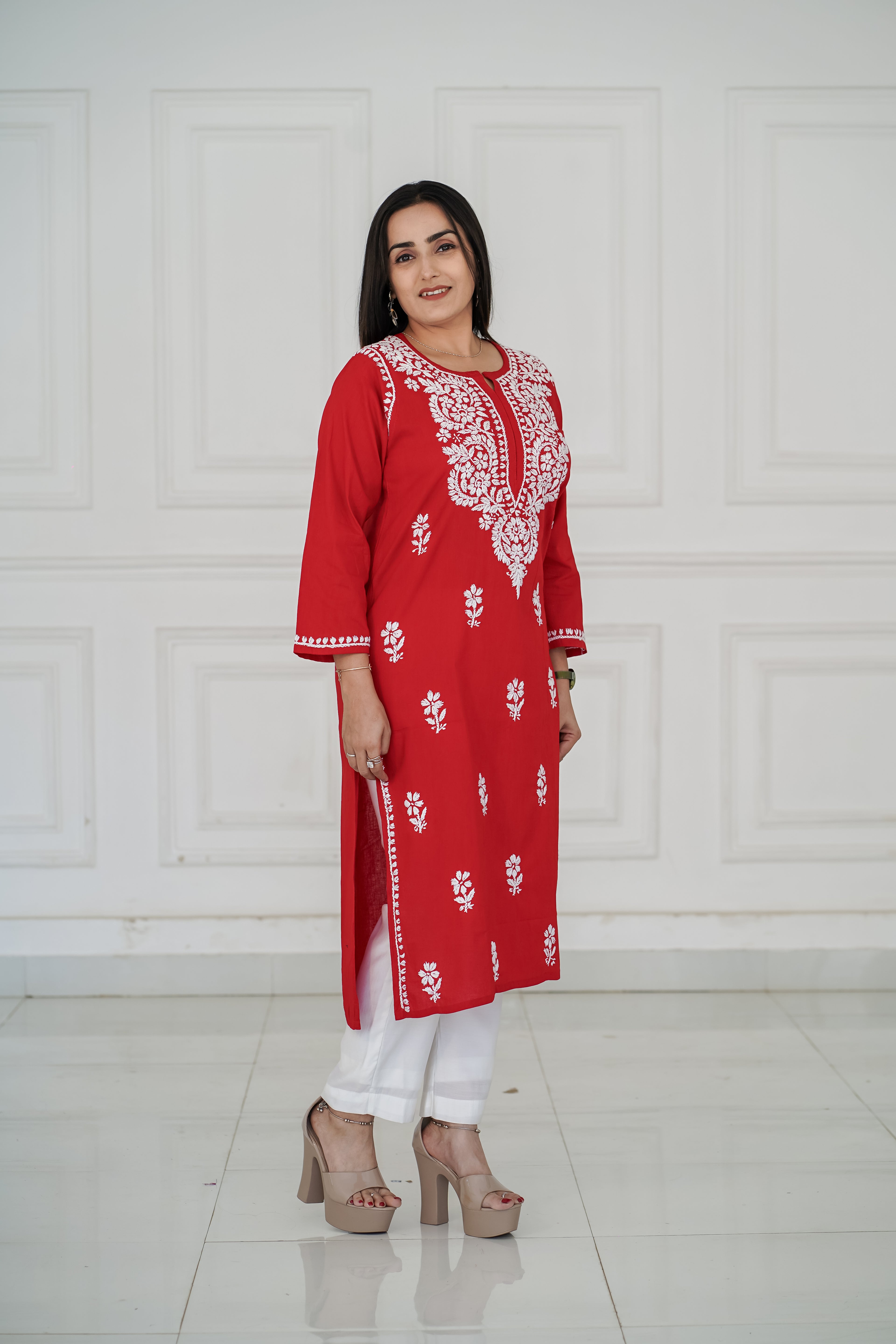 One Design, Six Colours pure cotton long kurties
