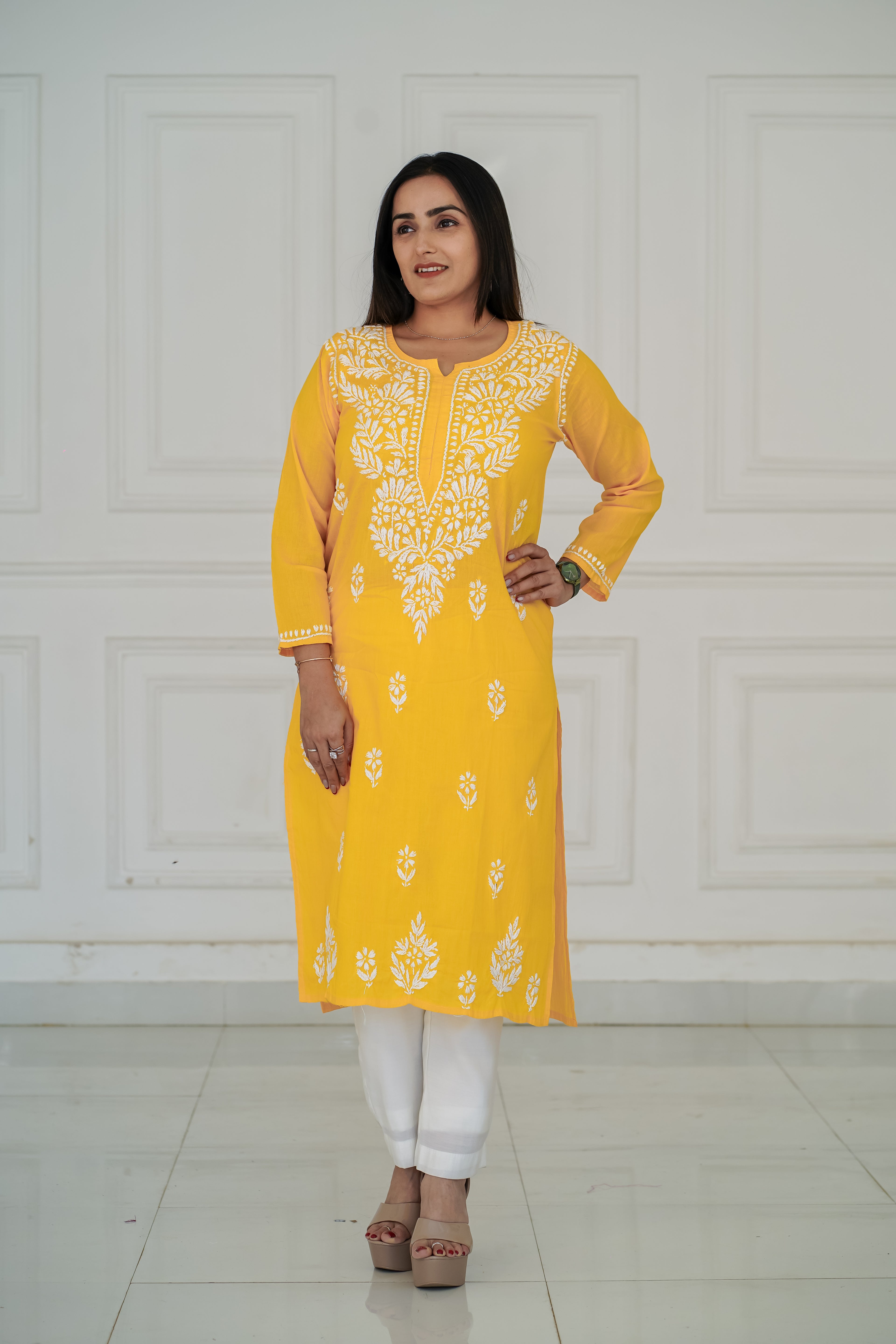 One Design, Six Colours pure cotton long kurties