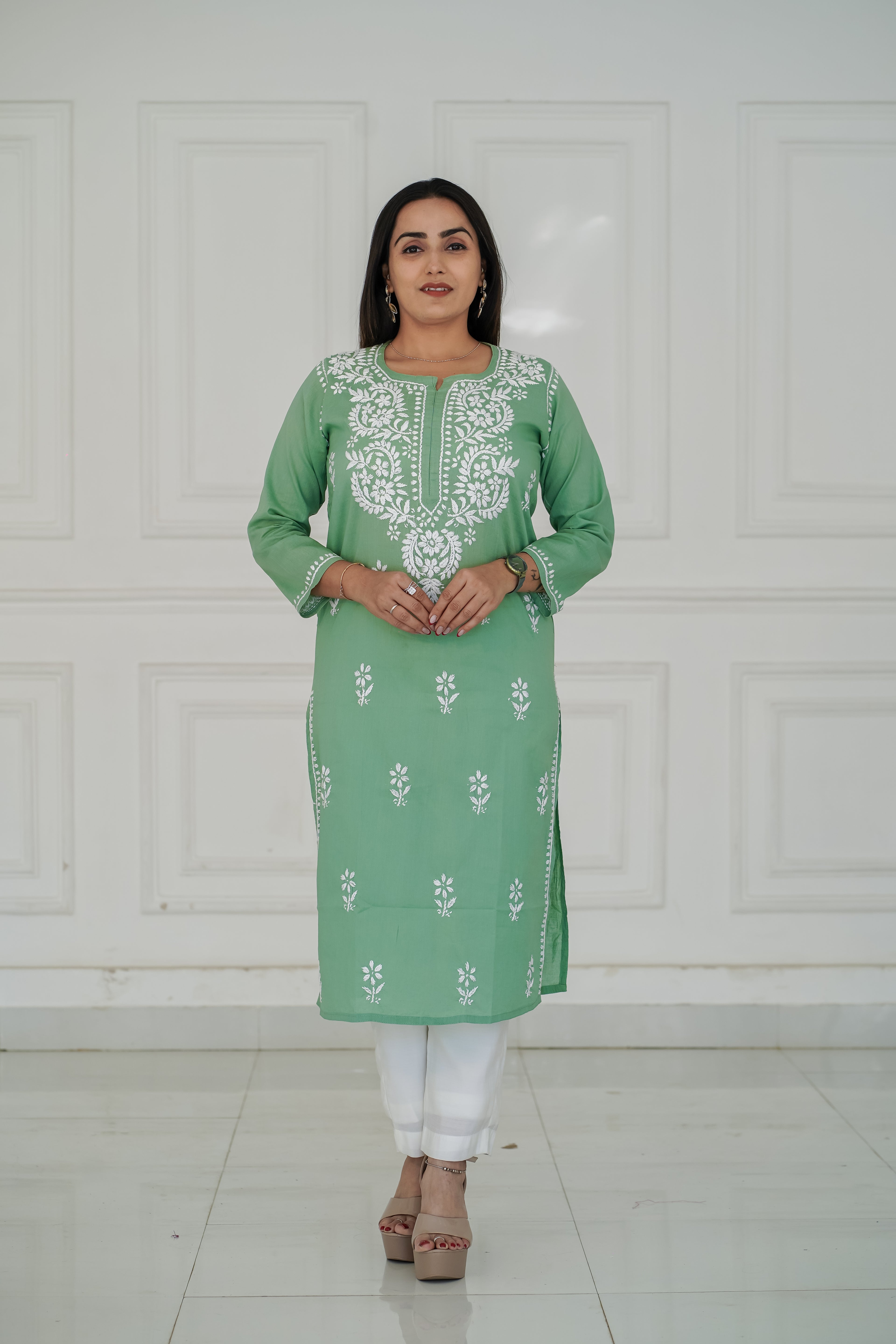 One Design, Six Colours pure cotton long kurties