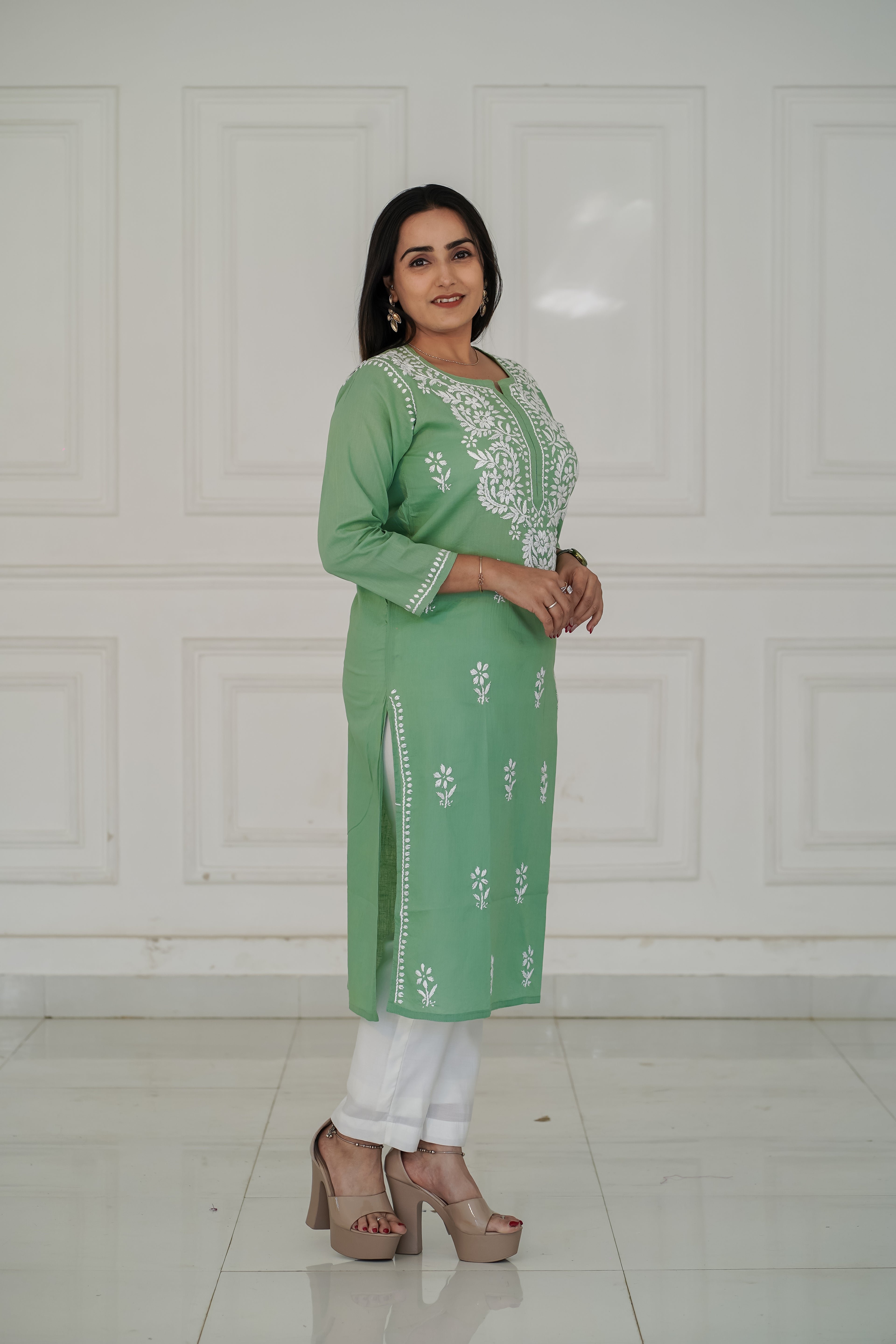 One Design, Six Colours pure cotton long kurties