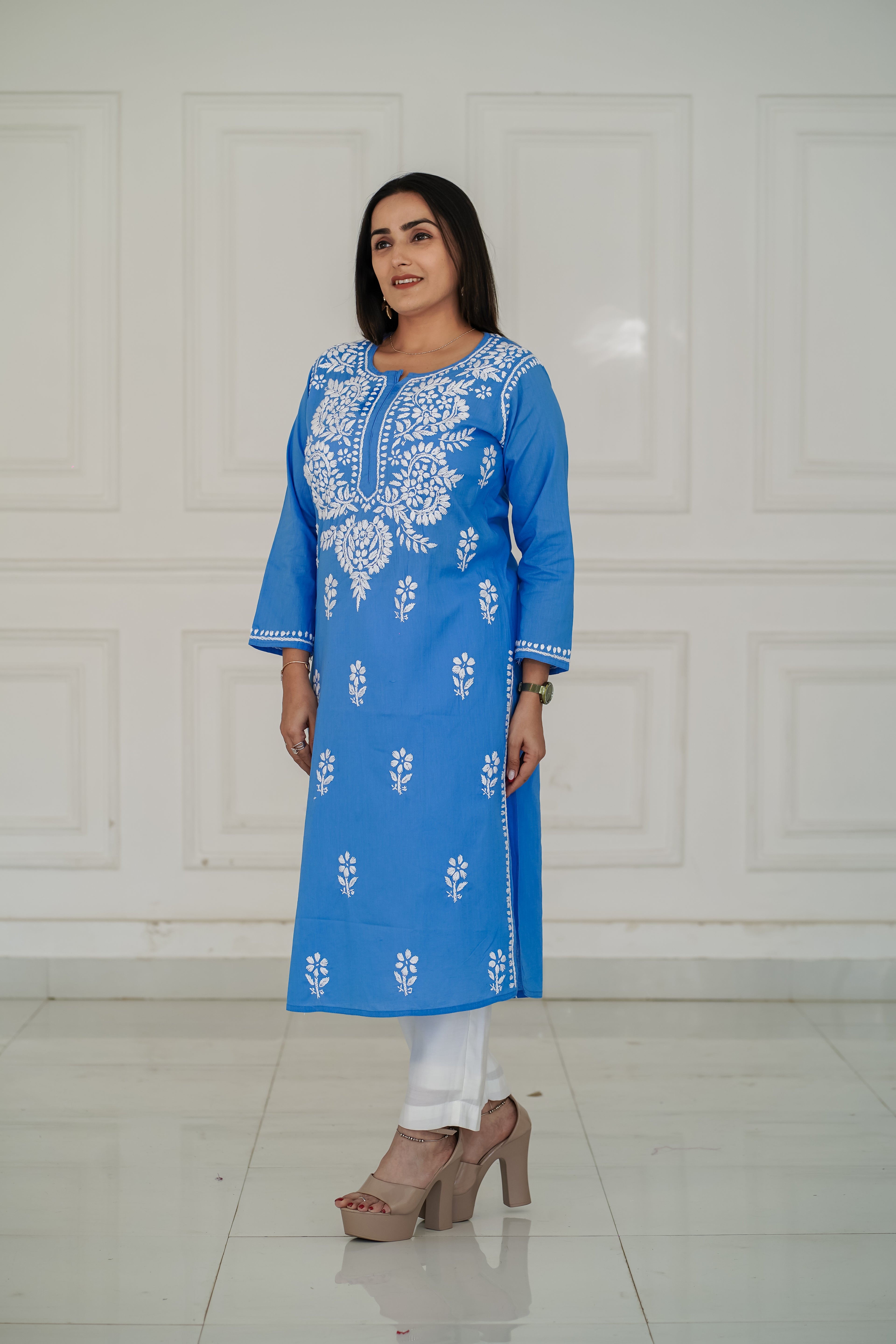 One Design, Six Colours pure cotton long kurties