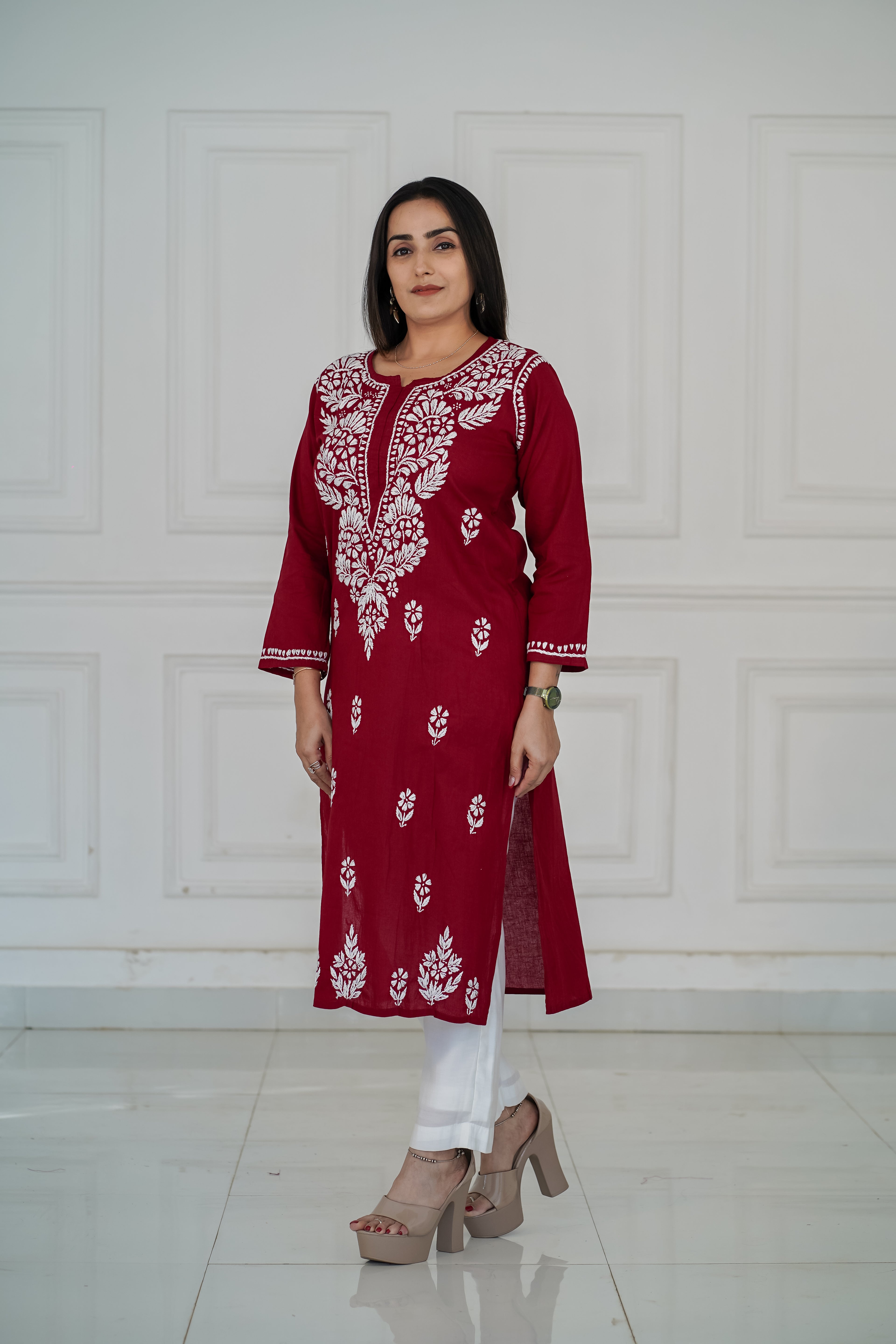 One Design, Six Colours pure cotton long kurties