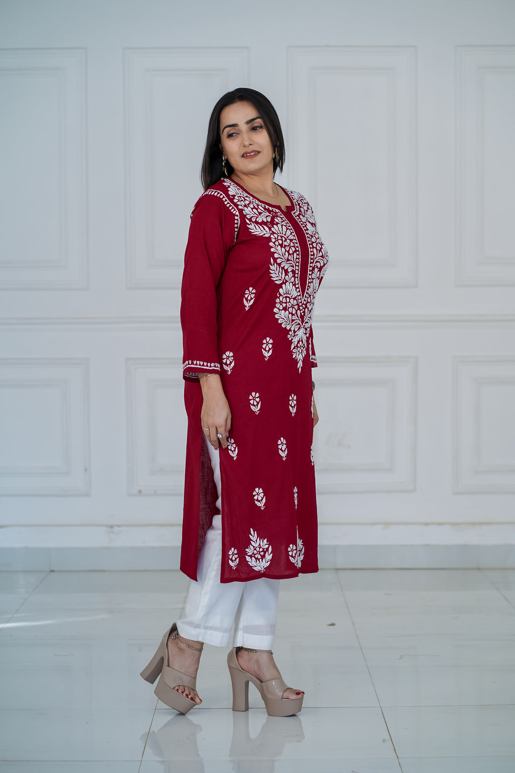 One Design, Six Colours pure cotton long kurties